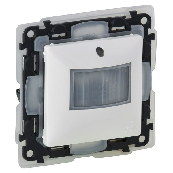 LEGRAND - VALENA LIFE 2-Leiter FR-Bewegungsmelder IP44, 170°, 100W LED, Farbe: Ultraweiß
