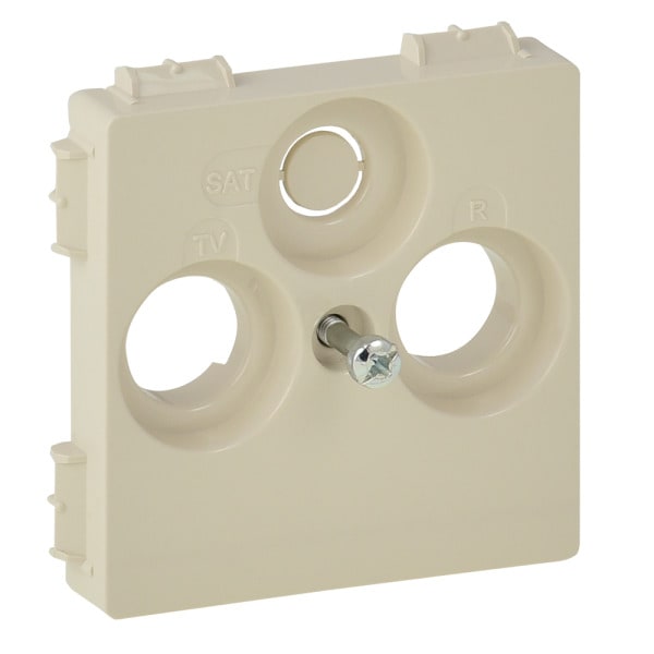 LEGRAND - Valena Life Abdeckung für TV+R-SAT (30mm Hirschmann). Farbe: Mandelweiß