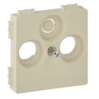 LEGRAND - Valena Life Abdeckung für TV+R-SAT (30mm Hirschmann). Farbe: Mandelweiß