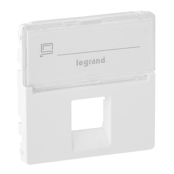LEGRAND - Valena Life Abdeckung RJ11/RJ45 mit Beschriftungsfeld 1-fach Farbe: Ultraweiß