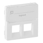 LEGRAND - Valena Life Abdeckung RJ11/RJ45 mit Beschriftungsfeld 2-fach Farbe: Ultraweiß