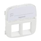 LEGRAND - Valena Allure Abdeckung RJ11/RJ45 mit Beschriftungsfeld 2-fach Farbe: Ultraweiß