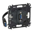 LEGRAND - Valena IN’MATIC, USB-Datendose mit Kabel USB 3.0, inkl. Kabel (Länge: 15 cm)