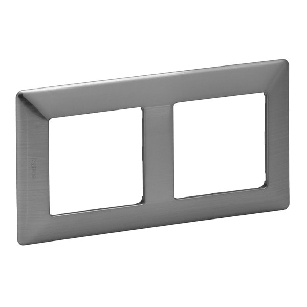 LEGRAND - Valena Life 2-Fach Rahmen Inoxgrau