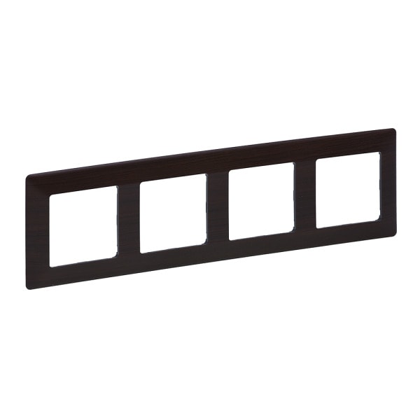 LEGRAND - Valena Life 4-Fach Rahmen Dark Wood