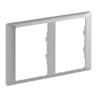 LEGRAND - Valena Life Spezielle Abdeckrahmen für Doppelsteckdosen 2-fach. Farbe: Aluminium