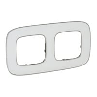 LEGRAND - Valena Allure 2-fach Rahmen White Mirror