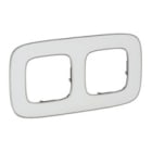 LEGRAND - Valena Allure 2-fach Rahmen White Mirror