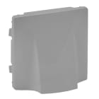 LEGRAND - Valena Life Abdeckung für Kabelauslass. Farbe: Aluminium