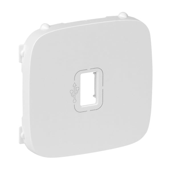 LEGRAND - USB-Dose-Abdeckung für das Schalterprogramm VALENA ALLURE, Farbe: Ultraweiß