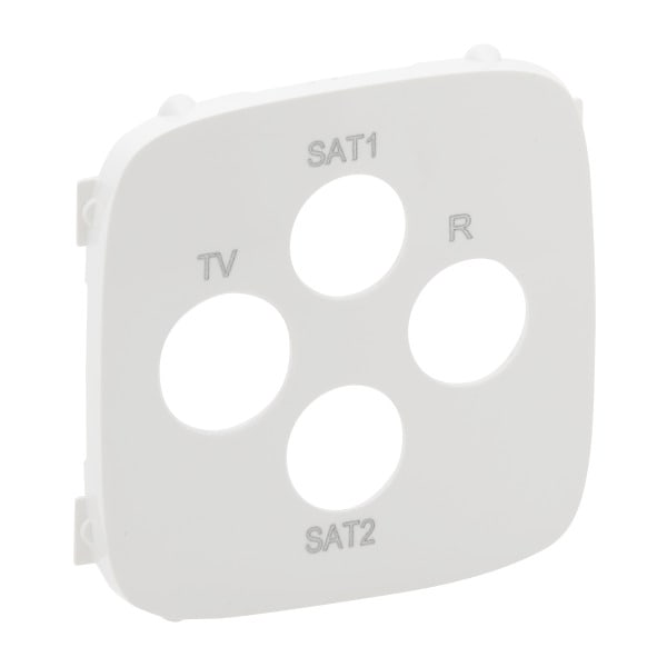 LEGRAND - TV-R-SAT-SAT-Abdeckung für das Schalterprogramm VALENA ALLURE, Farbe: Ultraweiß
