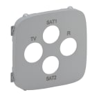 LEGRAND - TV-R-SAT-SAT-Abdeckung für das Schalterprogramm VALENA ALLURE, Farbe: Aluminium