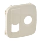 LEGRAND - Valena Allure Abdeckung für TV+RJ45 Einsatz (KAT6 UTP). Farbe: Mandelweiß