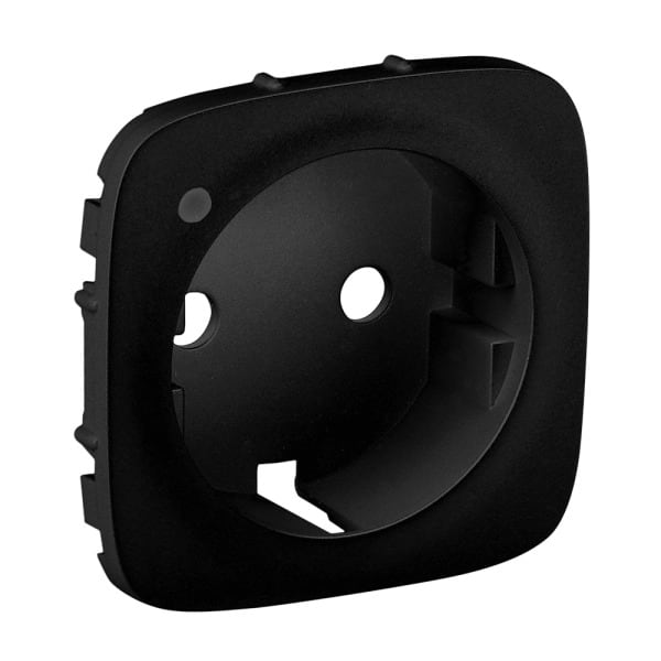 LEGRAND - Valena Allure Abdeckung Schutzkontaktsteckdose LED Farbe: Schwarz