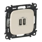LEGRAND - Valena Allure USB-Ladedose 2400mA Farbe: Mandelweiß
