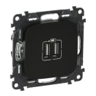 LEGRAND - Valena Allure USB-Ladedose 2400mA Farbe: Schwarz