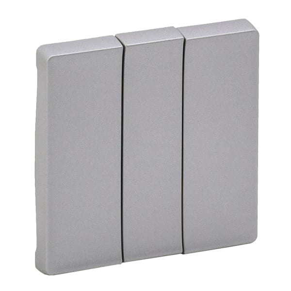 LEGRAND - Valena Life Wippe 3-fach Schalter Farbe: Aluminium