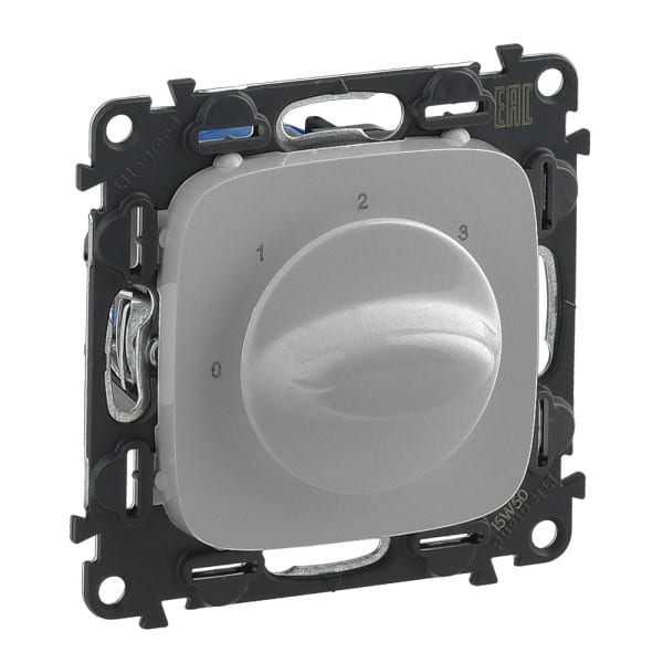 LEGRAND - Valena Allure Drehschalter 0-1-2-3 Farbe: Aluminium