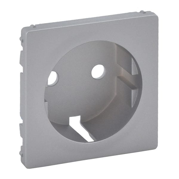 LEGRAND - Steckdosen-Abdeckung für das Schalterprogramm VALENA LIFE, Farbe: Aluminium