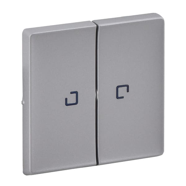 LEGRAND - Valena Life Wippe Serie beleuchtet Farbe: Aluminium