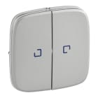 LEGRAND - Valena Allure Wippe Serie beleuchtet Farbe: Aluminium