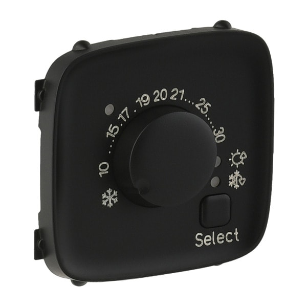 LEGRAND - Valena Allure elektronisches Raumthermostat  Farbe: Schwarz