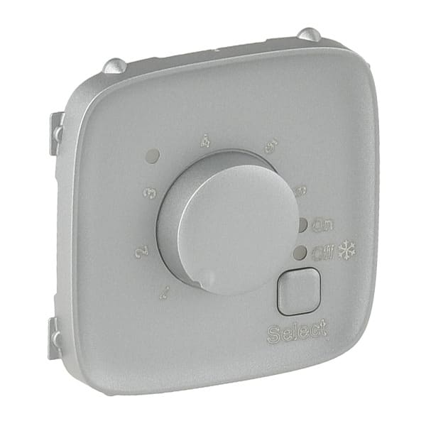 LEGRAND - Valena Allure Abdeckung Fußboden-Thermostat Farbe: Aluminium