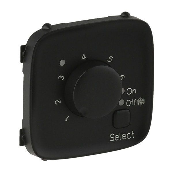 LEGRAND - Valena Allure Abdeckung Fußboden-Thermostat Farbe: Schwarz