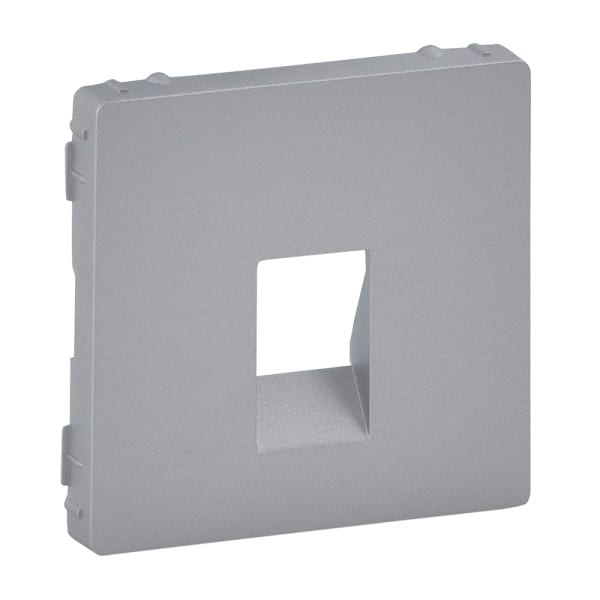 LEGRAND - Valena Life Abdeckung für Lautsprecherdose mit Federklemmen. Farbe: Aluminium