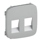 LEGRAND - Valena Life Abd.Lautspr.Ausl. 2-fach Farbe: Aluminium