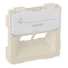LEGRAND - Valena Life Abdeckung für Rutenbeck 2xRJ45, Kategorie 5E, UTP. Farbe: Mandelweiß