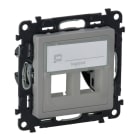 LEGRAND - Valena Life Keystone-Adapter, 2-fach. Farbe: Aluminium