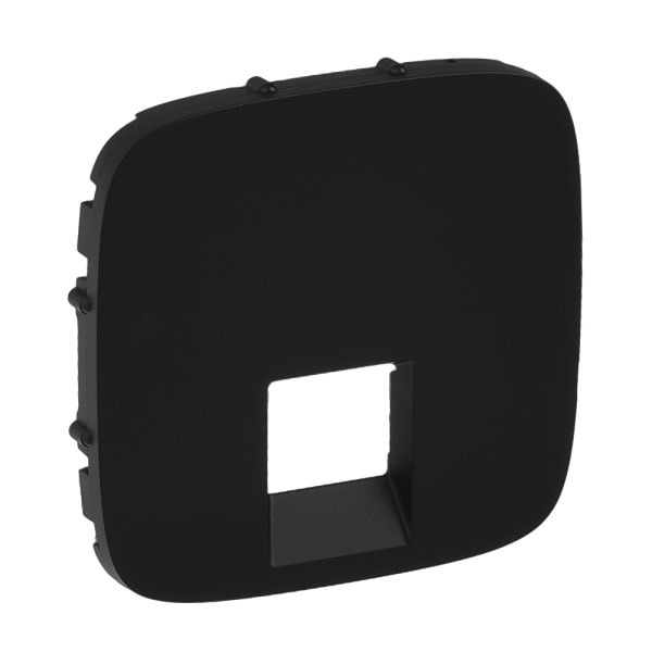 LEGRAND - Valena Allure Abdeckung RJ11/RJ45 1-fach Farbe: Schwarz