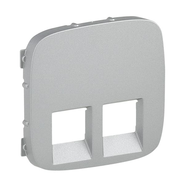 LEGRAND - Valena Allure Abdeckung RJ11/RJ45 2-fach Farbe: Aluminium