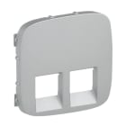 LEGRAND - Valena Allure Abdeckung RJ11/RJ45 2-fach Farbe: Aluminium