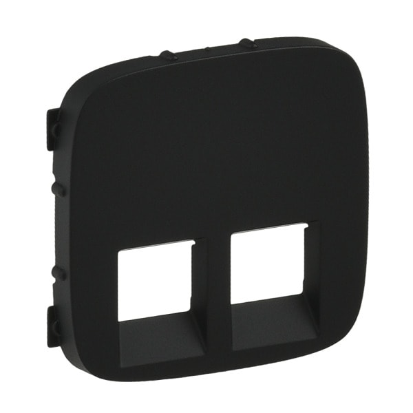 LEGRAND - Valena Allure Abdeckung RJ11/RJ45 2-fach Farbe: Schwarz