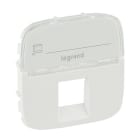 LEGRAND - Valena Allure Abdeckung RJ11/RJ45 mit Beschriftungsfeld 1-fach Farbe: Ultraweiß