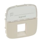 LEGRAND - Valena Allure Abdeckung RJ11/RJ45 mit Beschriftungsfeld 1-fach Farbe: Mandelweiß