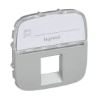 LEGRAND - Valena Allure Abdeckung RJ11/RJ45 mit Beschriftungsfeld 1-fach Farbe: Aluminium