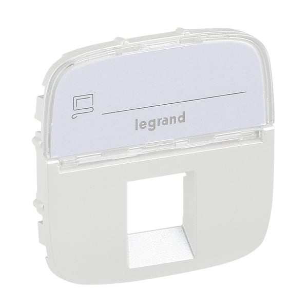LEGRAND - Valena Allure Abdeckung RJ11/RJ45 mit Beschriftungsfeld 1-fach Farbe: Perlmutt