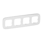 LEGRAND - Valena Allure 4-Fach Rahmen White Glass