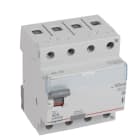 LEGRAND - TX3 Fehlerstromschutzschalter 40A, 4-polig, 100mA, Typ A-S, 400VAC, 4TE