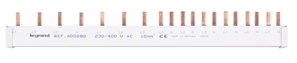 LEGRAND - Stiftkammschienen-Kombi.,4p, 13TE,10 mm²,3P+N,für 1 FI4p + 1 LS3p + 6 LS 1+N,1TE