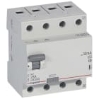 LEGRAND - RX3 Fehlerstromschutzschalter 25A, 4-polig, 30mA, Typ A, 400VAC, 4TE
