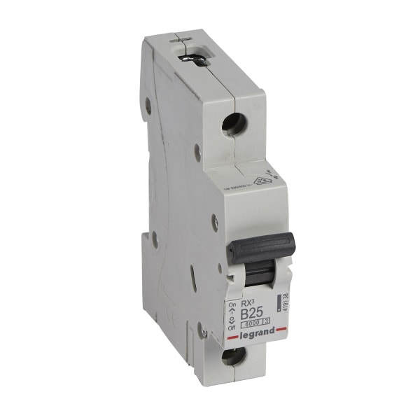 LEGRAND - RX3 Leitungsschutzschalter B-Charakteristik, 25A, 1-polig, 6kA, 230/400VAC, 1TE