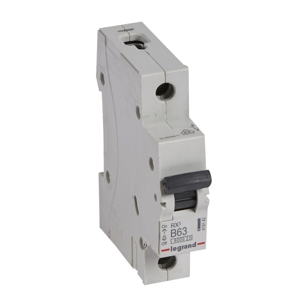 LEGRAND - RX3 Leitungsschutzschalter B-Charakteristik, 63A, 1-polig, 6 kA,230/400VAC, 1TE