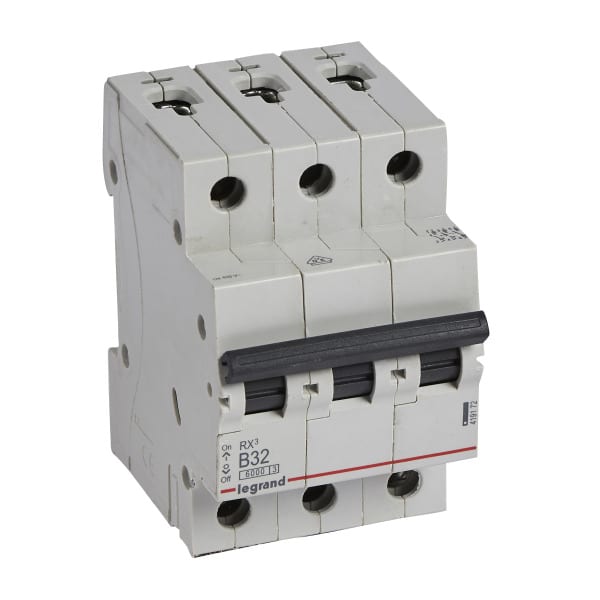 LEGRAND - RX3 Leitungsschutzschalter B-Charakteristik, 32A, 3-polig, 6kA, 400VAC, 3TE