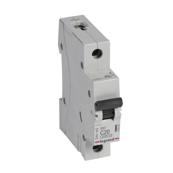 LEGRAND - RX3 Leitungsschutzschalter C-Charakteristik, 20A, 1-polig, 6kA, 230/400VAC, 1TE