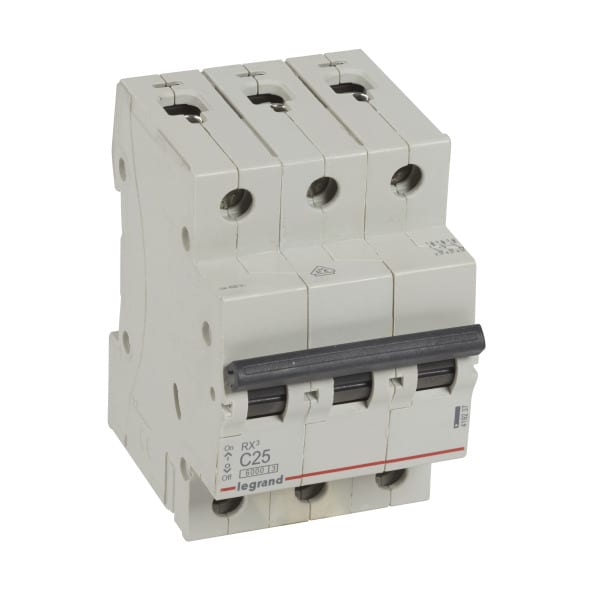 LEGRAND - RX3 Leitungsschutzschalter C-Charakteristik, 25A, 3-polig, 6kA, 400VAC, 3TE