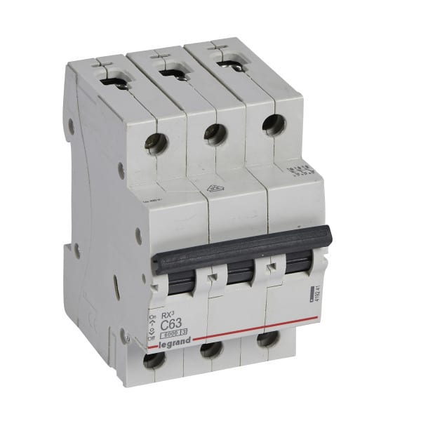 LEGRAND - RX3 Leitungsschutzschalter C-Charakteristik, 63A, 3-polig, 6kA, 400VAC, 3TE